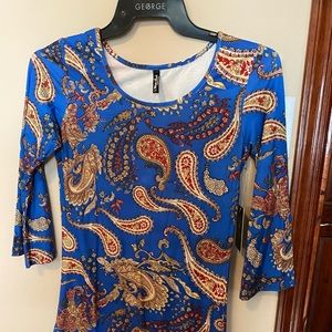 Wore once like brand newSummary dress blue & yellow & red